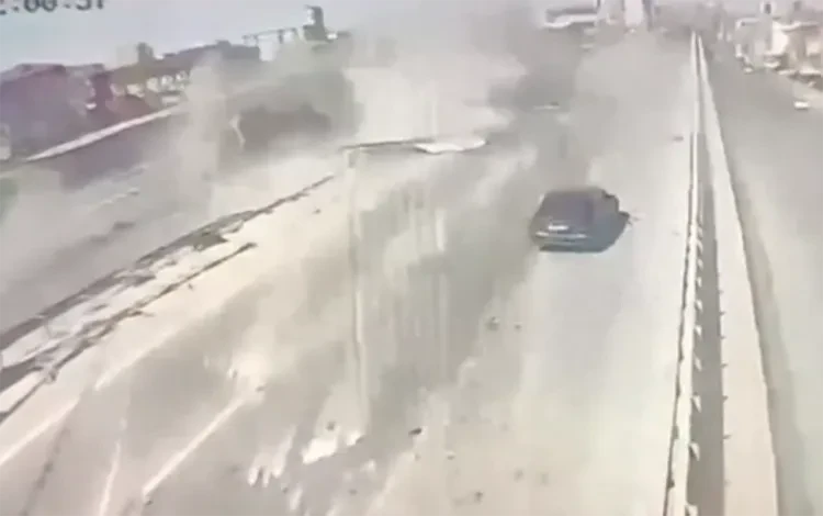 “Masazır dairəsi”ndəki dəhşətli qəzanın anbaan GÖRÜNTÜLƏRİ