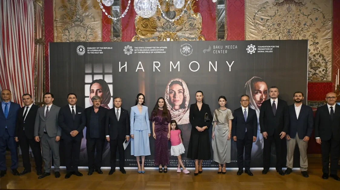 Leyla Əliyeva \"Harmoniya\" sənədli filminin təqdimatında iştirak edib