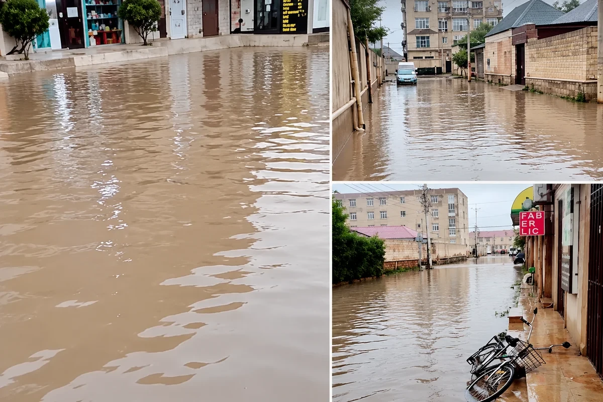 Zabratda küçələri su basdı: Hərəkət ÇƏTİNLƏŞİB