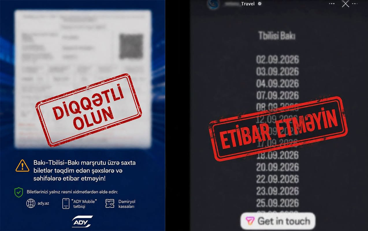 Tbilisiyə saxta bilet satışı ilə bağlı ADY-dən - Xəbərdarlıq&nbsp;