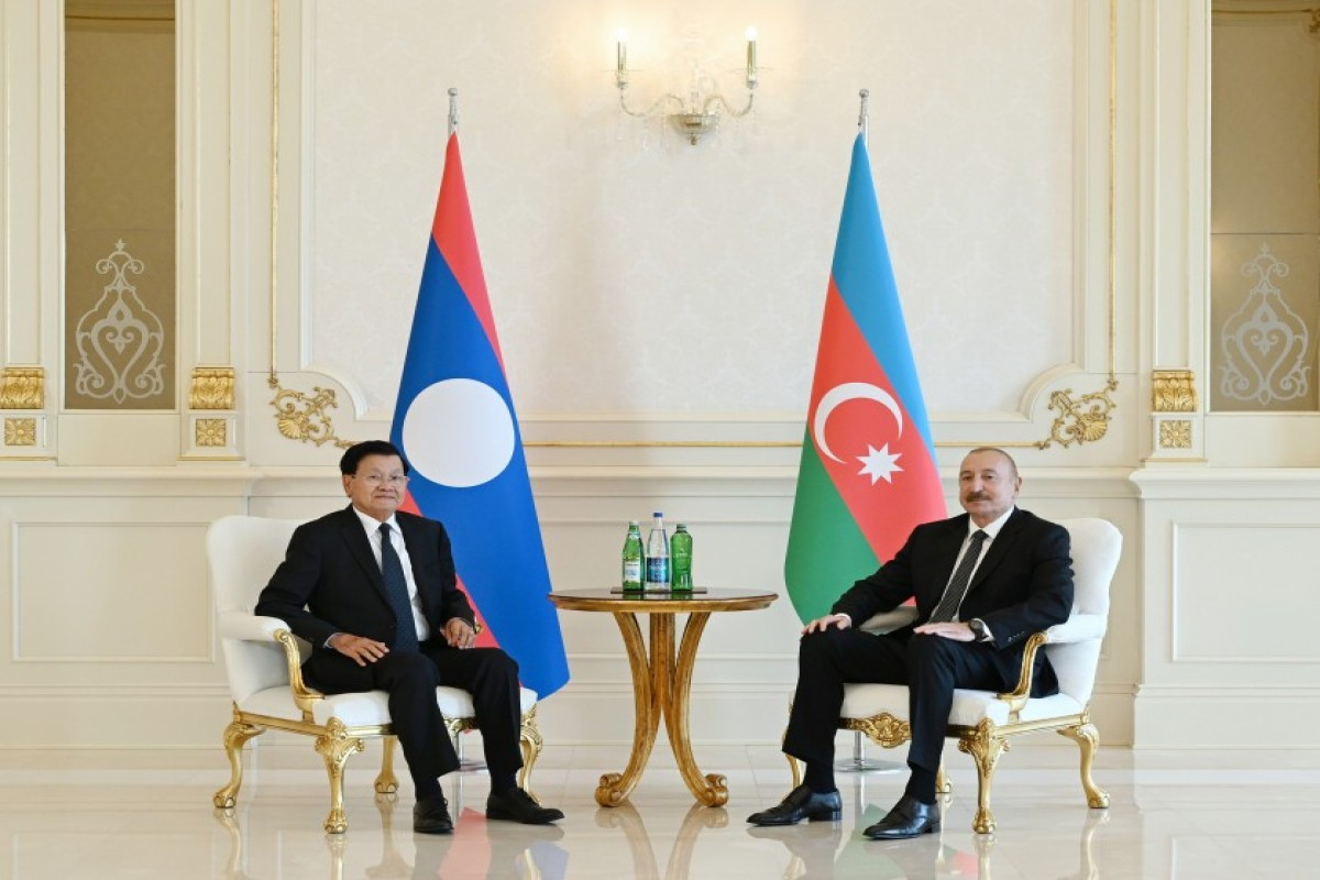 Azərbaycan və Laos prezidentlərinin təkbətək görüşü olub
