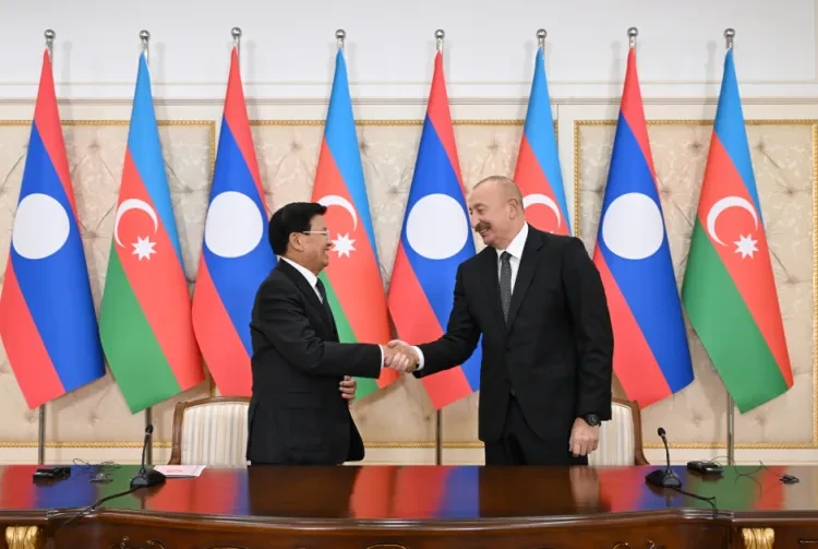 İlham Əliyevdən Laos Prezidentinin Azərbaycana səfəri ilə bağlı paylaşım