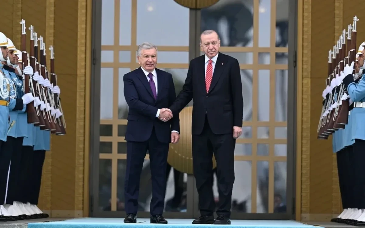 Ərdoğan Özbəkistan Prezidenti ilə görüşdü