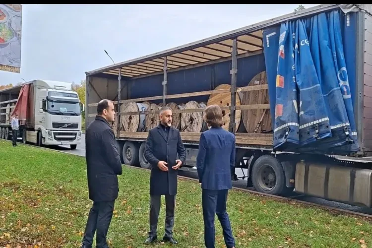 Azərbaycandan göndərilən enerji avadanlığı Ukraynaya təhvil verildi