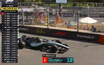 “Mercedes”in pilotu problemə görə yarışı dayandırdı