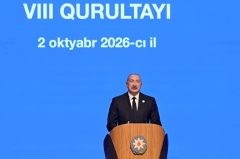 Yeni Azərbaycan Partiyasının VIII Qurultayında İlham Əliyevin çıxışı&nbsp; (TAM VİDEO)