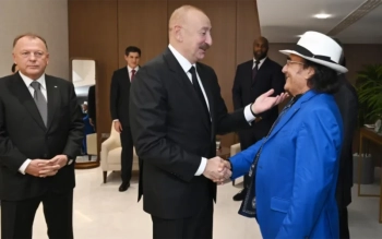 İlham Əliyev Bakıda dünyaşöhrətli müğənni ilə görüşdü &nbsp;&nbsp;